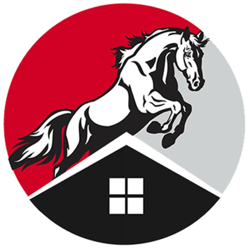 logo iron horse roofing
